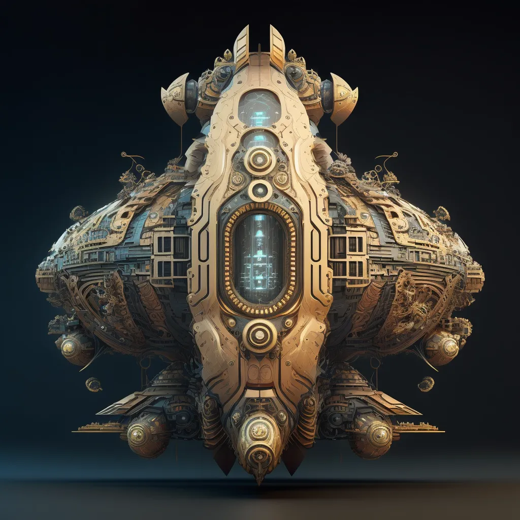 LoliconMKII Spaceship Fractal Design Symmetric Cover Shot Glamo